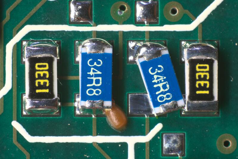 Resistor soldered incorrectly